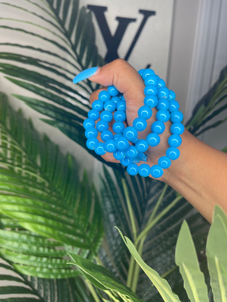 "Blueberry" Beaded Bracelet