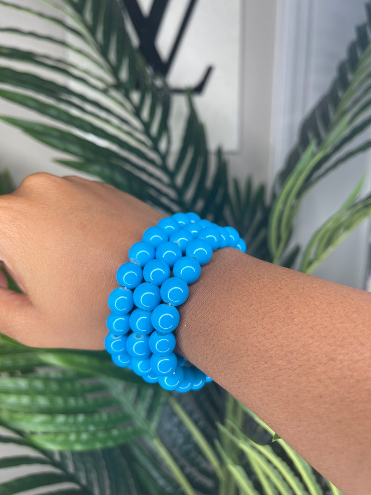 "Blueberry" Beaded Bracelet