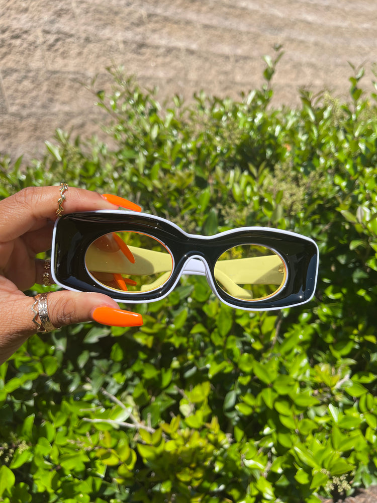 bali sunglasses black/yellow lens